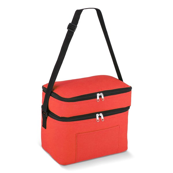 R-PET 600D Doppelfach-Kühltasche 30 x 20 x 25cm 12L Lursin