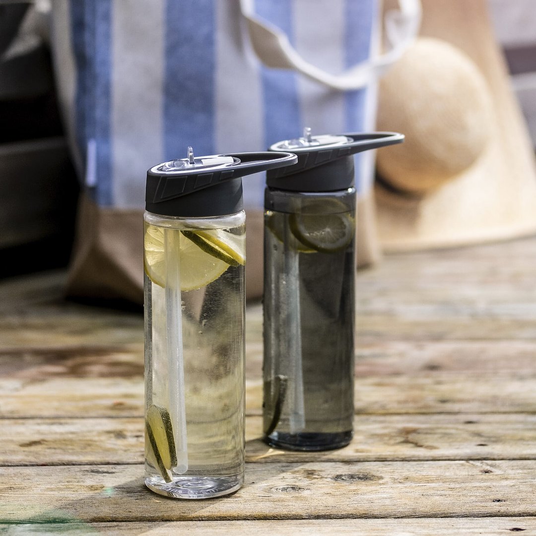 Wasserflasche mit Strohhalm 700ml Lixmep