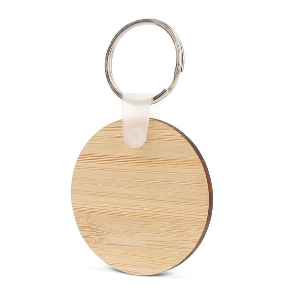 Schlüsselanhänger Bambus rund Leenican