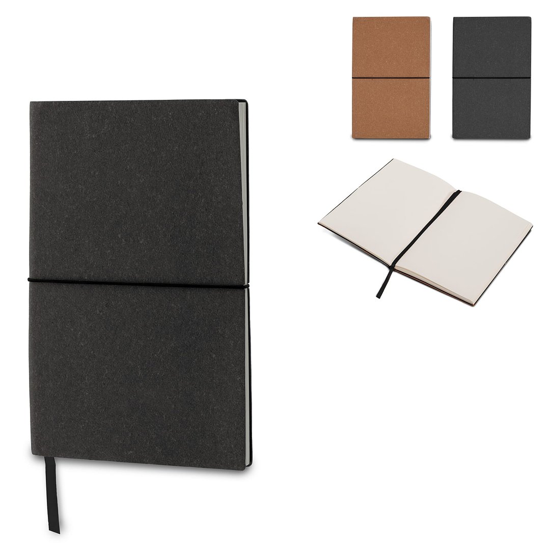 Notizbuch mit Einband aus recycelten Leder Din A5 Noldi