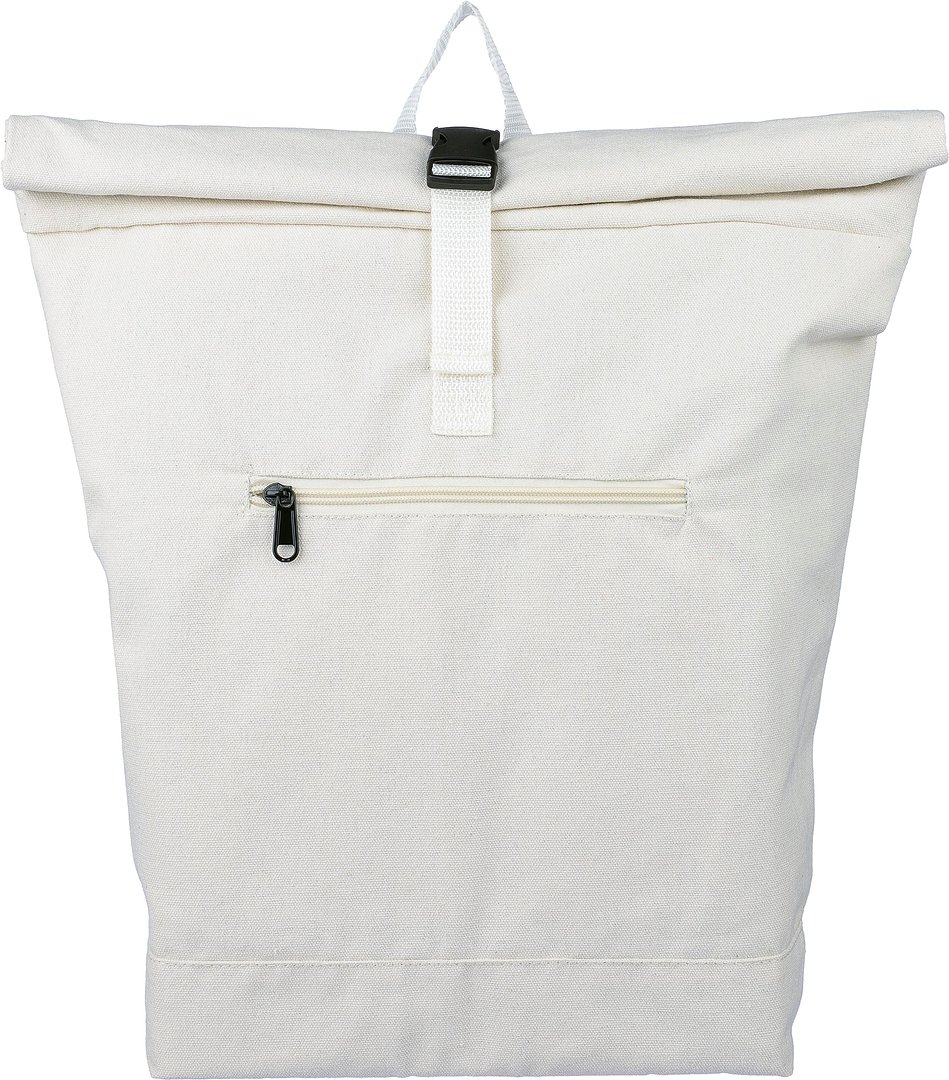 Rolltop-Rucksack aus recyceltem Poly-Baumwollgewebe (330 g/m2) Andri