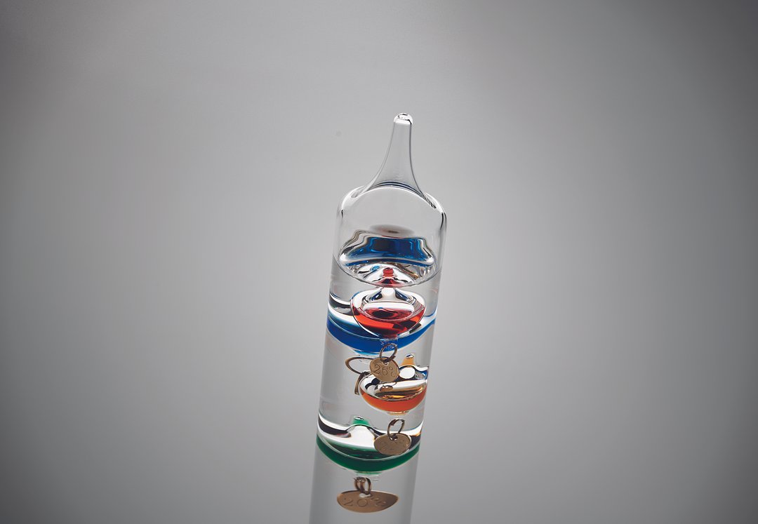 Galileo Thermometer Glas 28cm Dorscin