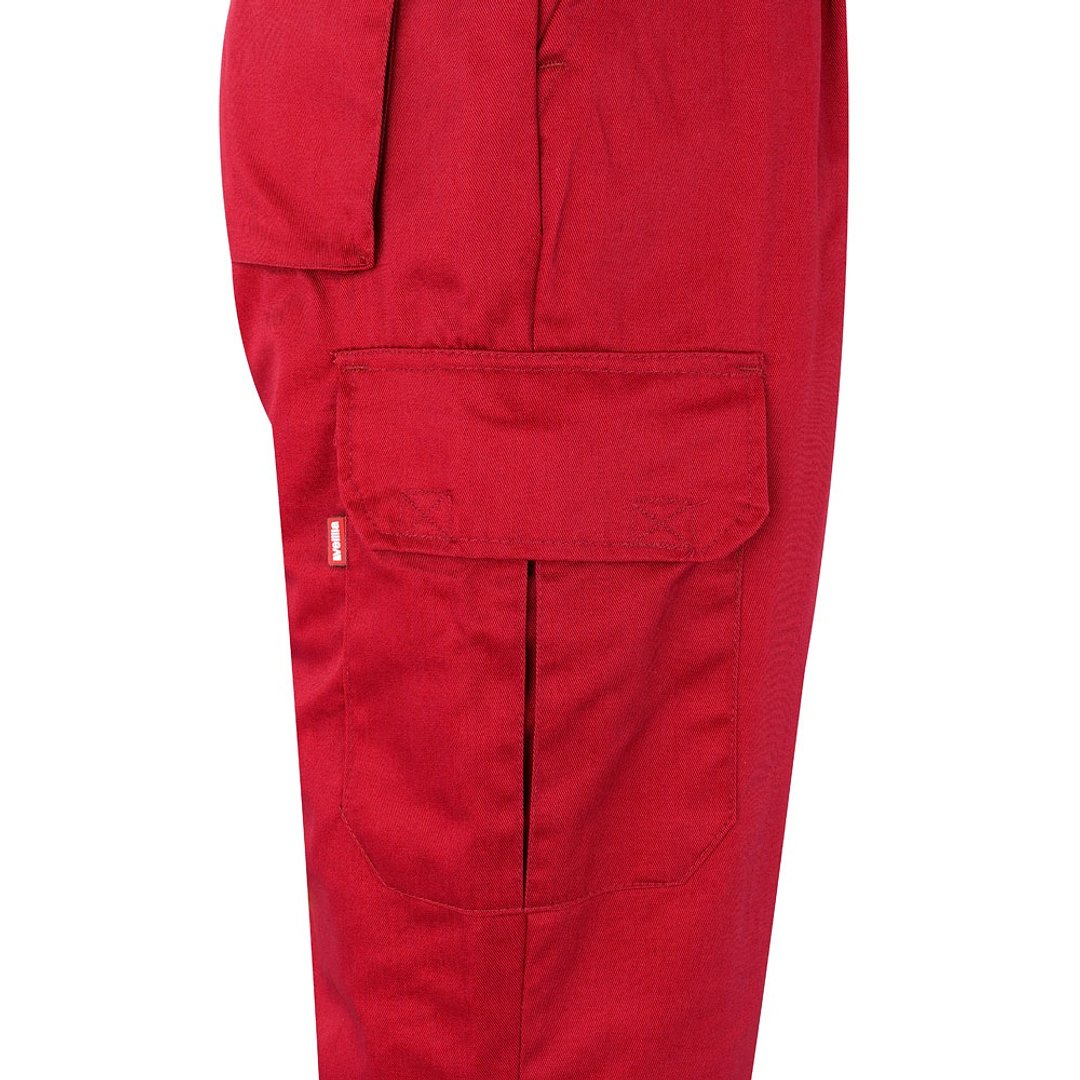 Zweifarbige Hose aus Twill (210 g/m²), gefüttert, mit mehreren Taschen, aus Baumwolle (20%) und Polyester (80%) Benina