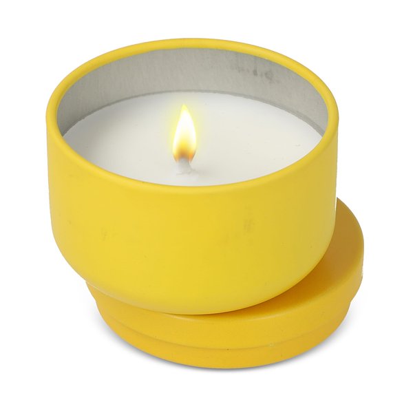 Asana unparfümierte Kerze auf Pflanzenbasis in recycelter Dose Menjast