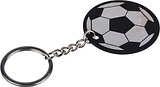 Schlüsselanhänger in Form eines Fussballs aus recyceltem Edelstahl von Corinetold