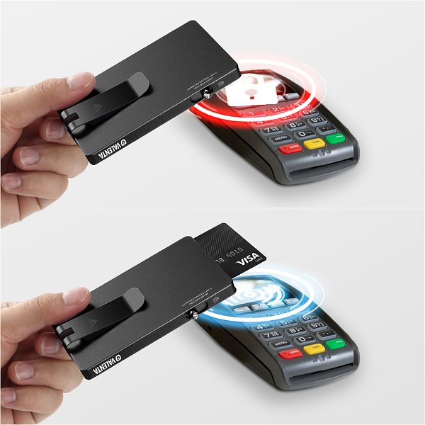 Cardprotector Aluminium Magsafe with money clip Palta