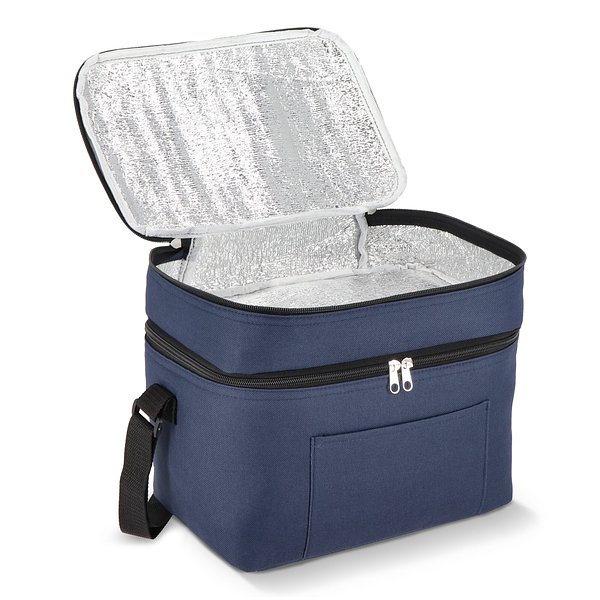 R-PET 600D Doppelfach-Kühltasche 30 x 20 x 25cm 12L Lursin