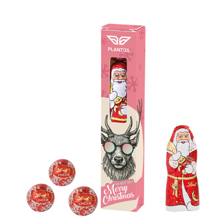 Lindt Weihnachtsriegel mit Logo bedruckbar