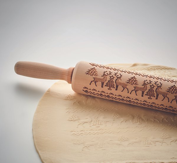 Teigrolle für Weihnachtsgebäck Rengan