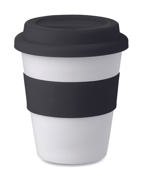 PP Becher mit Silikon-Deckel Cianiga