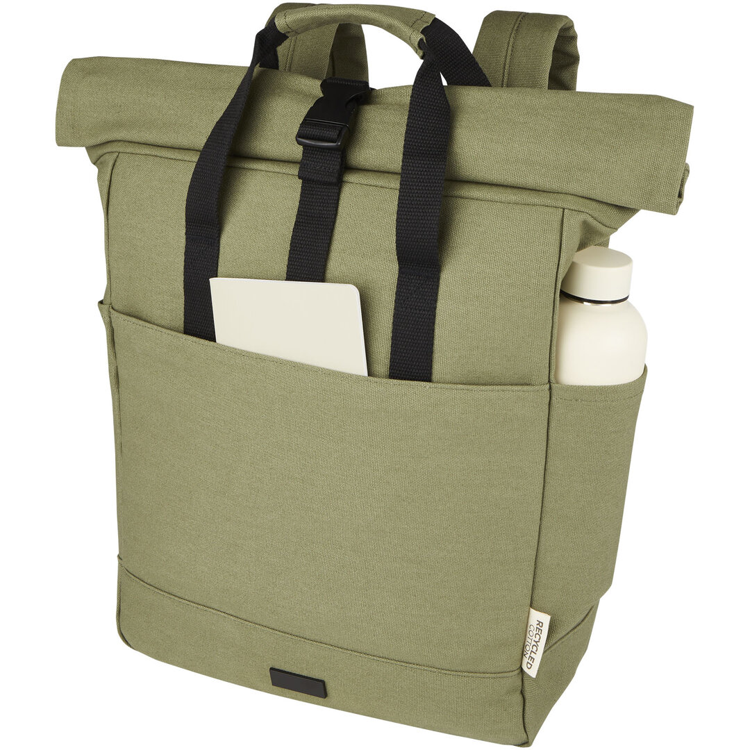 15" GRS Rolltop Laptop-Rucksack aus recyceltem Canvas 15 L - Luri