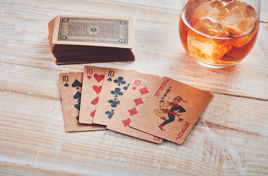 Recycelte Spielkarten Stias