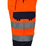 Zweifarbige Bermudashorts mit mehreren Taschen (210 g/m²), aus Baumwolle (20%) und Polyester (80%) Chatias