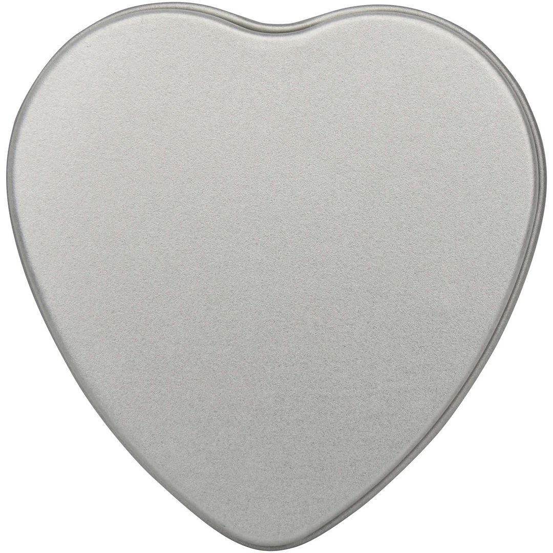 Herzförmige Zinnkerze mit Vanille Duft - Giun