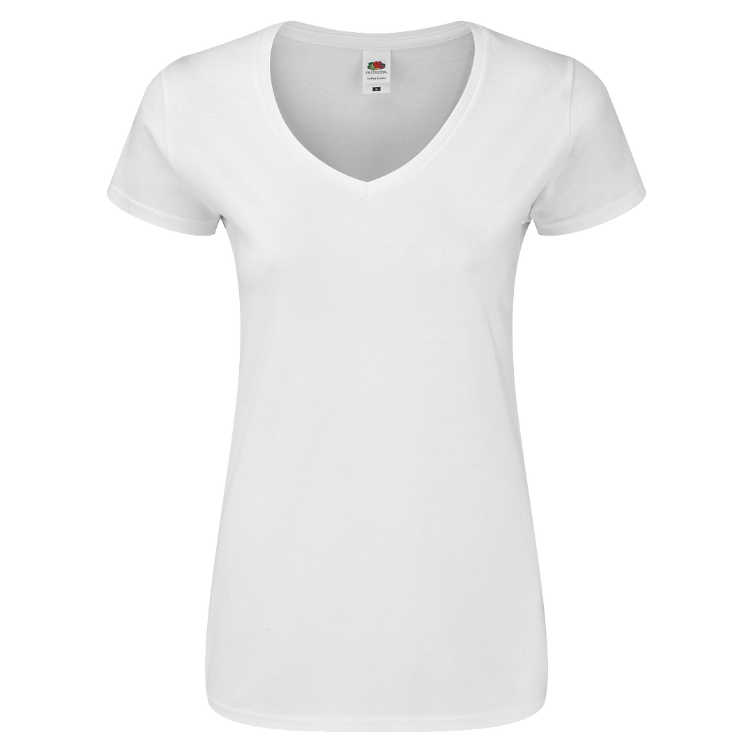 Frauen Weiß T-Shirt Ideck