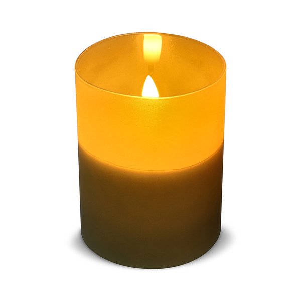 Nyelle Wiederaufladbare LED-Wachskerze im Glas Jovicori