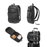 Laptop-Rucksack aus 900D recyceltem Polyester, hohe Dichte, mit wasserfesten Beschichtung und Futter aus 210D recyceltem Polyester Maramudy