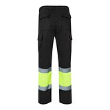 Zweifarbige Hose aus Twill (210 g/m²), gefüttert, mit mehreren Taschen, aus Baumwolle (20%) und Polyester (80%) Benina