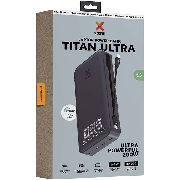 XB403 Titan Ultra 27.000 mAh 200 W Laptop-Powerbank - Dicorst