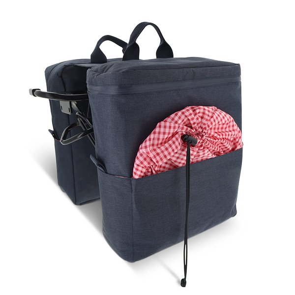Picknick-Doppel-Fahrradtasche aus R-PET-Material Emenjan
