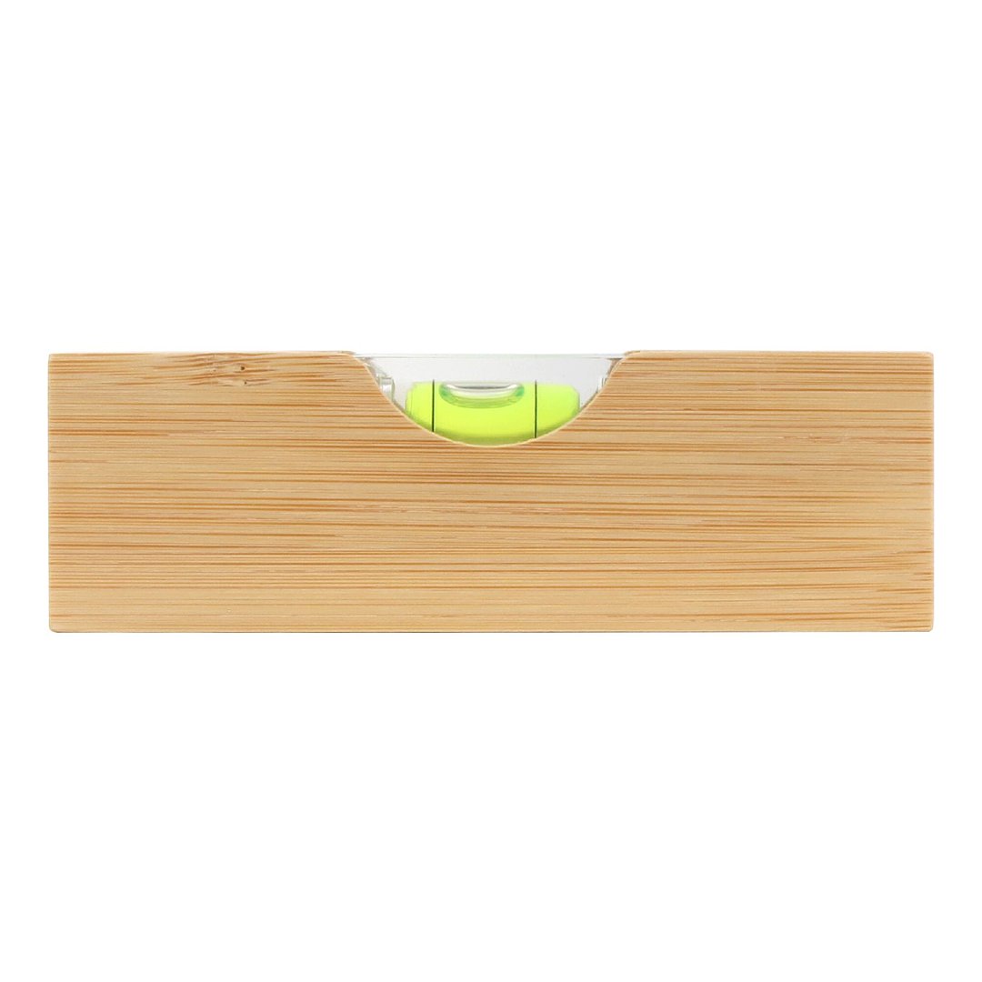 Flaschenöffner-Wasserwaage aus Bambus Nelvri