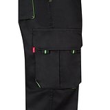 Zweifarbige Twill-Hose mit mehreren Taschen (200 g/m²), aus Baumwolle (35 %) und Polyester (65 %) Leenico