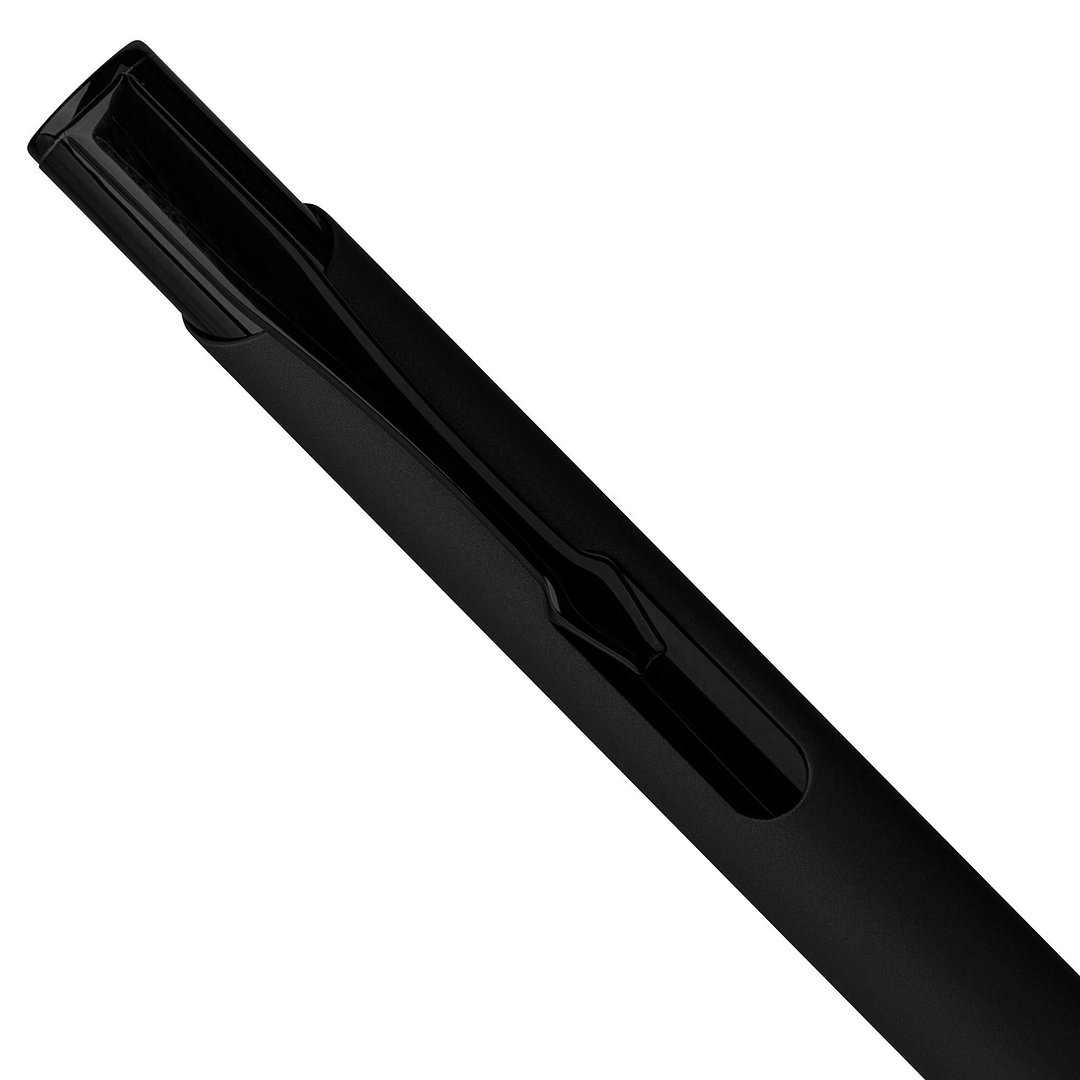Recycelter Aluminium-Kugelschreiber mit Gummibeschichtung Ruinata