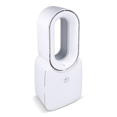 inSideOut Brislux – Rotorloser Softwind-Ventilator mit LED-Licht Lurettama
