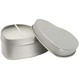 Herzförmige Zinnkerze mit Vanille Duft - Giun