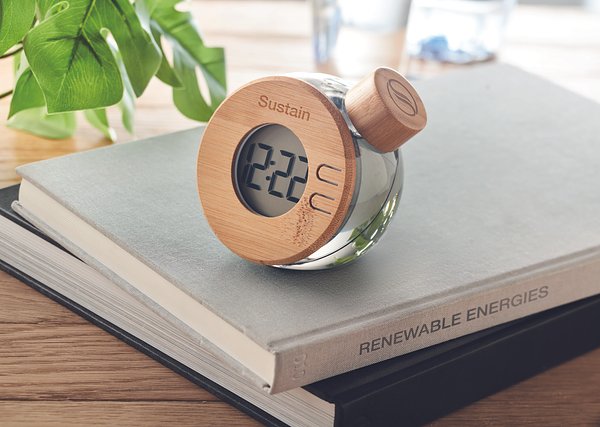 Wasserbetriebene LCD-Uhr Ylani