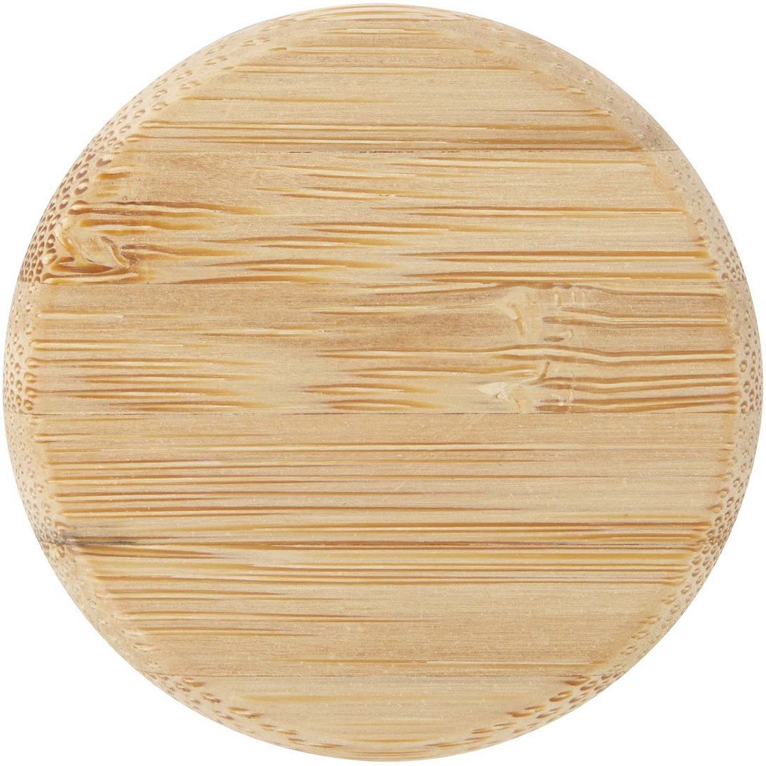 500 ml Glas-Flasche mit Silikongriff und Bambusdeckel - Giafer