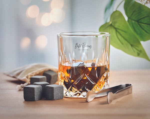 Whisky Set in Bambus Box Merena