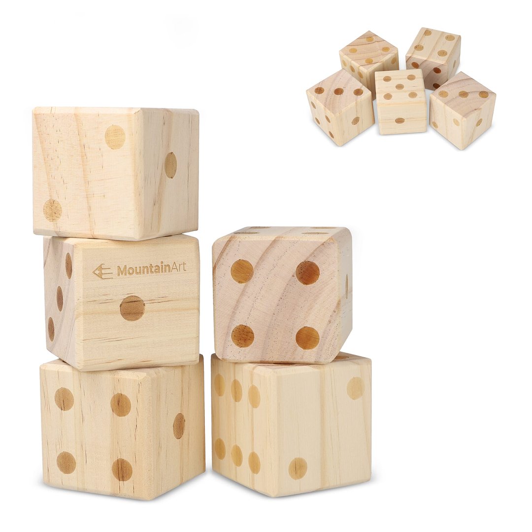 InSide Out Riesen-Würfelspiel aus Holz Chasca