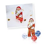 Adventskalender Lindt „Cube“ Organic mit Weihnachtsmann