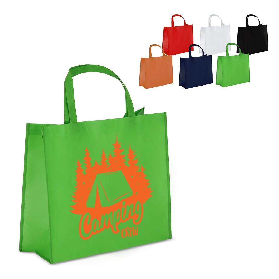 R-PET Tragetasche aus laminiertem Non Woven 40 x 16 x 35cm 105g/m² Rudivin