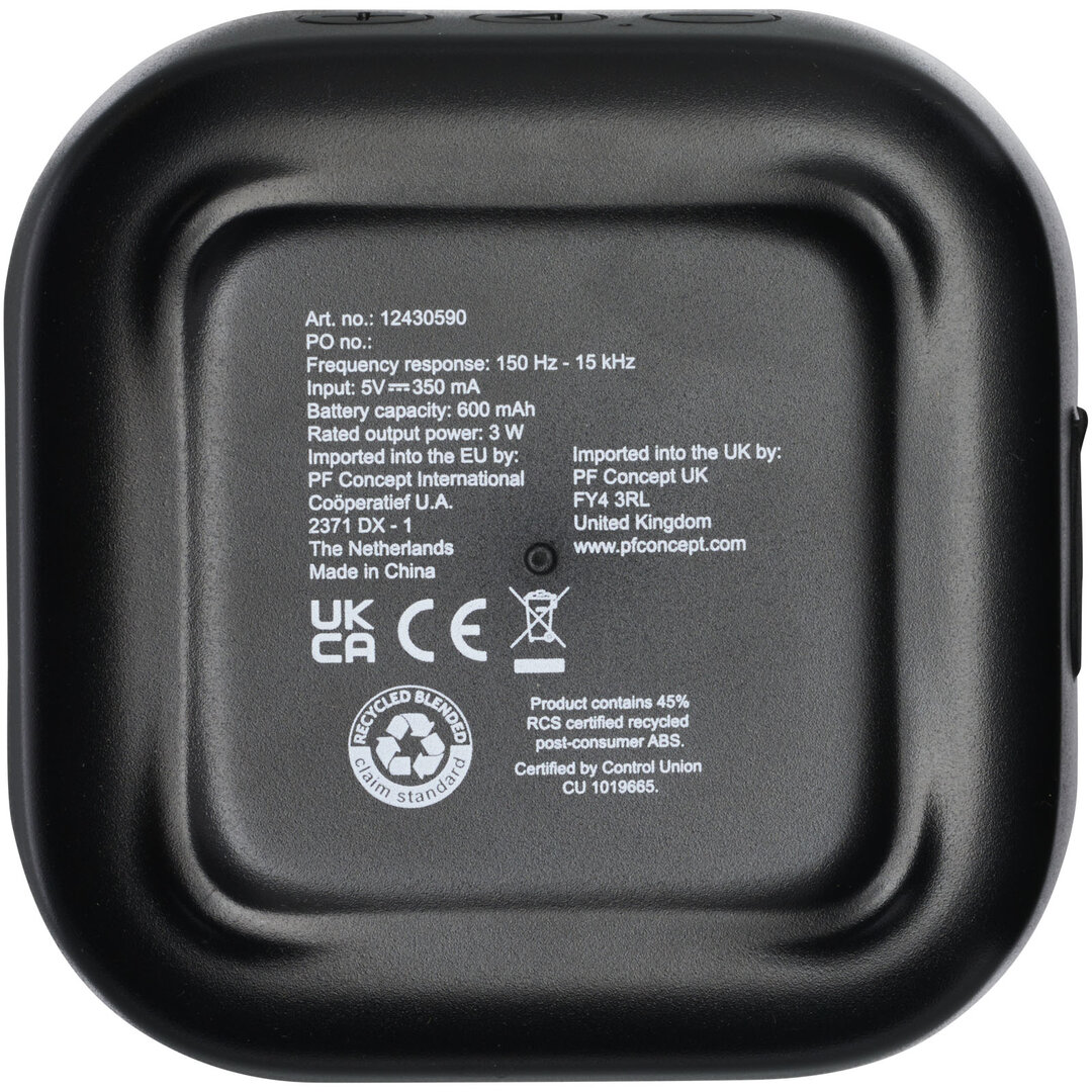 2.0 3 W Mini-Bluetooth®-Lautsprecher aus recyceltem RCS Kunststoff - Bendi