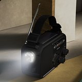 Philips TAR1609 Notfallradio mit analogem FM/AM-Tuner und Taschenlampe Elveri
