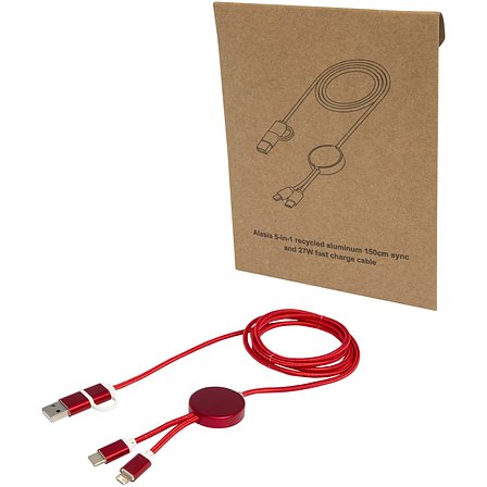 150 cm 5-in-1 Kabel aus recyceltem Kunststoff für Datenübertragung und 27W Schnellladung - Bensehili