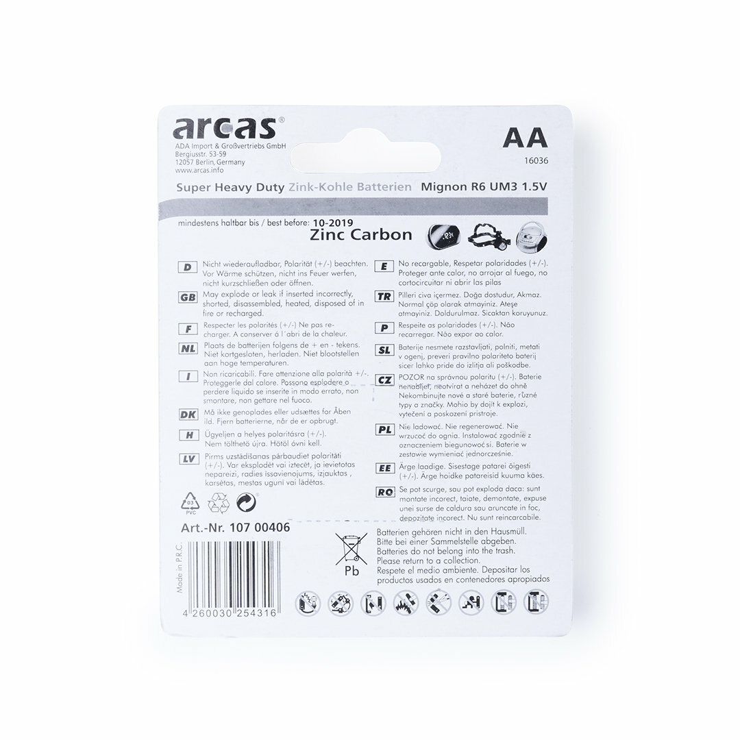 Blister 4 Batterien 1,5V