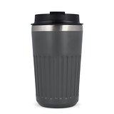 Recycelter Edelstahl-Thermobecher für Kaffee zum Mitnehmen, 400 ml Natianng