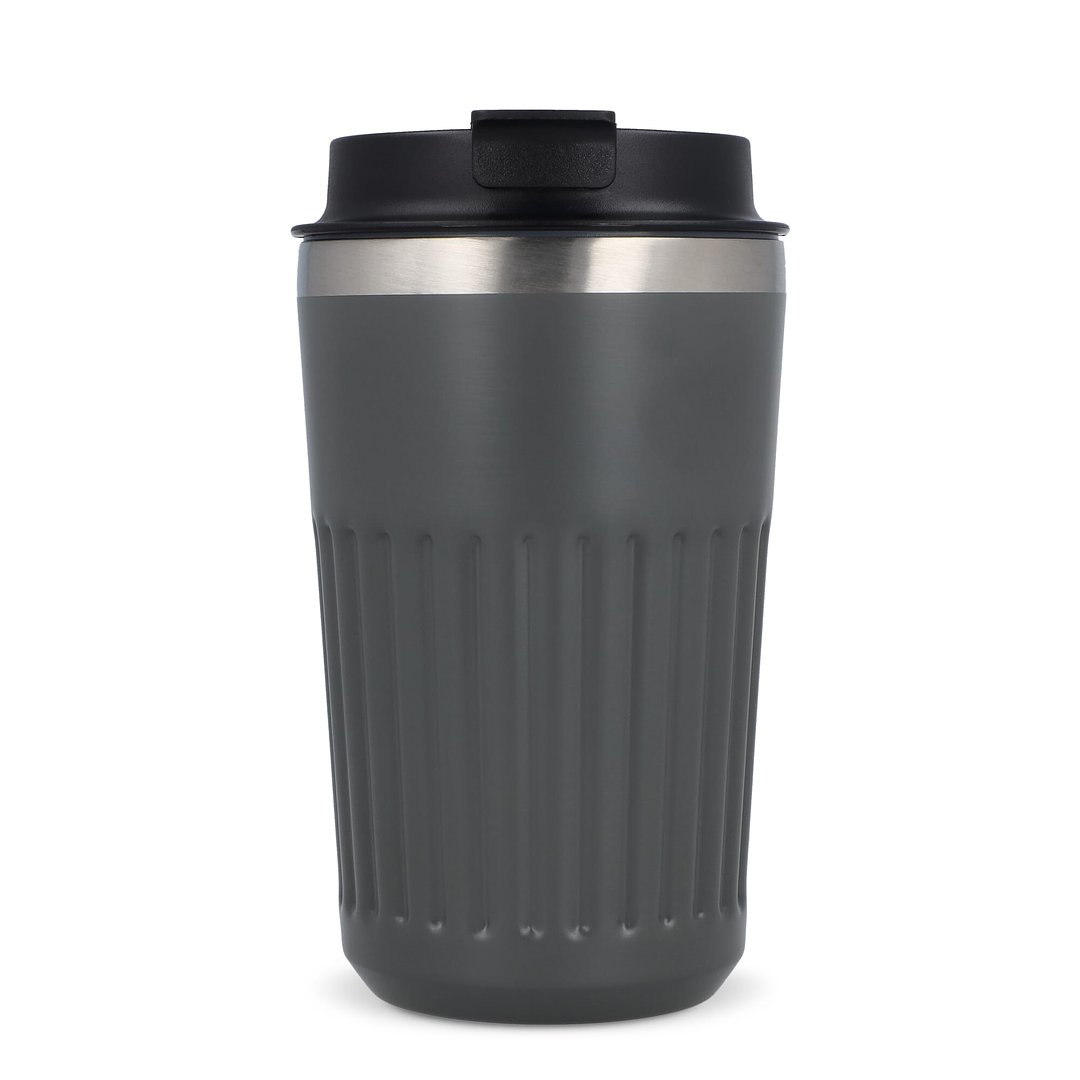 Recycelter Edelstahl-Thermobecher für Kaffee zum Mitnehmen, 400 ml Natianng