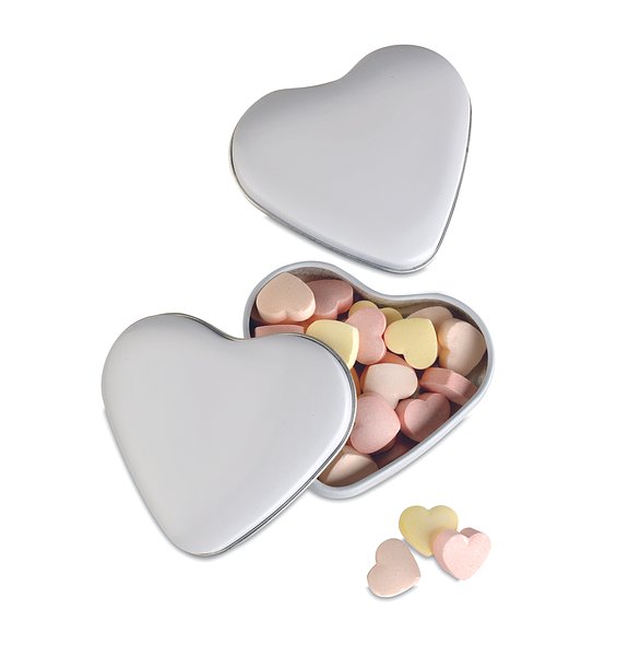 Herzdose mit Bonbons Luorsco