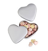 Herzdose mit Bonbons Luorsco