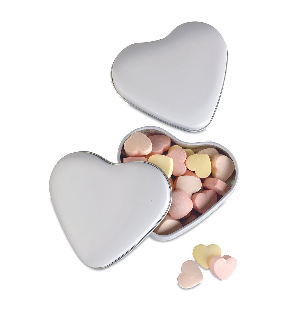 Herzdose mit Bonbons Luorsco
