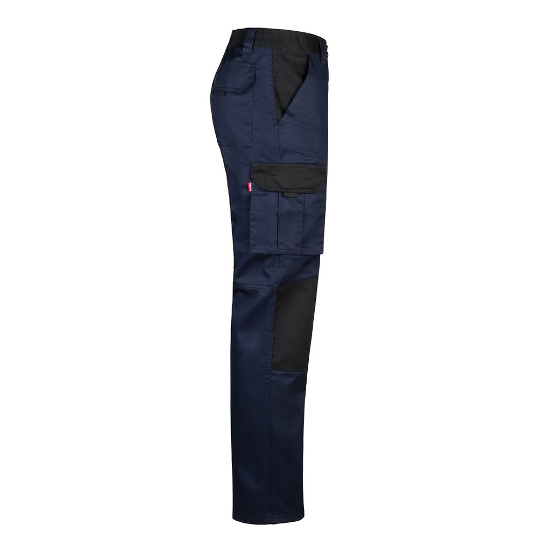 Zweifarbige Twill-Hose mit mehreren Taschen (240 g/m²), aus Baumwolle (35%) und Polyester (65%) Walbrg