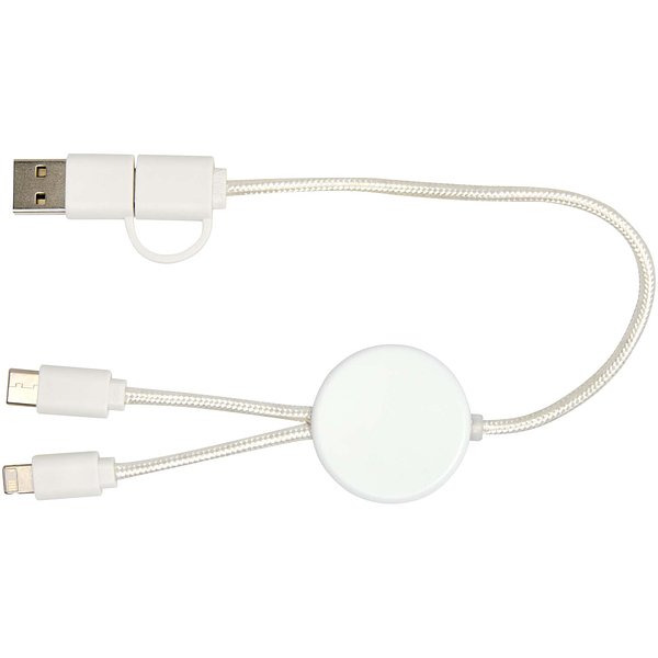 30 cm 5-in-1 Kabel aus recyceltem Kunststoff für Datenübertragung und 27W Schnellladung - Divik