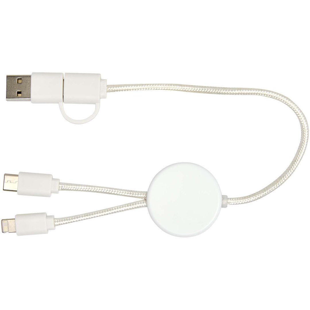 30 cm 5-in-1 Kabel aus recyceltem Kunststoff für Datenübertragung und 27W Schnellladung - Divik
