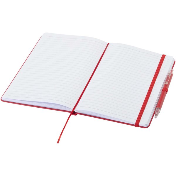 Set A5 Hardcover Notizbuch aus Recyclingpapier und einem Kugelschreiber - Andri