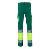 Zweifarbige Stretch-Hose mit mehreren Taschen (240 g/m²), aus Baumwolle (46 %), EME (38 %) und Polyester (16 %) Giulier