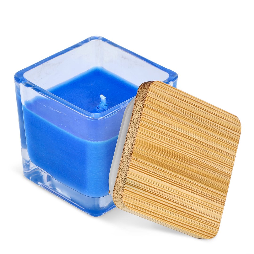 Chakra Kerze auf pflanzlicher Basis im Glasgefäß Utzi